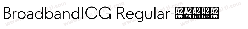 BroadbandICG Regular字体转换
